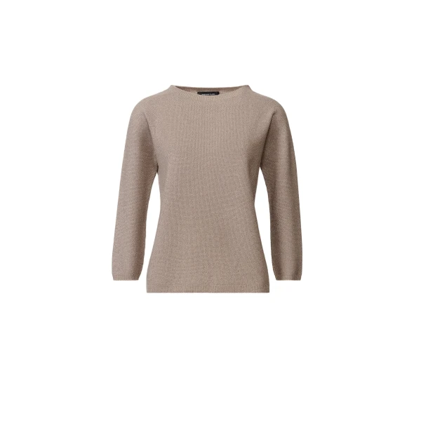 Platinum Sweater with Lurex in Mocha