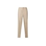Fabiana Filippi Regular-Fit Flannel Trousers in Greige