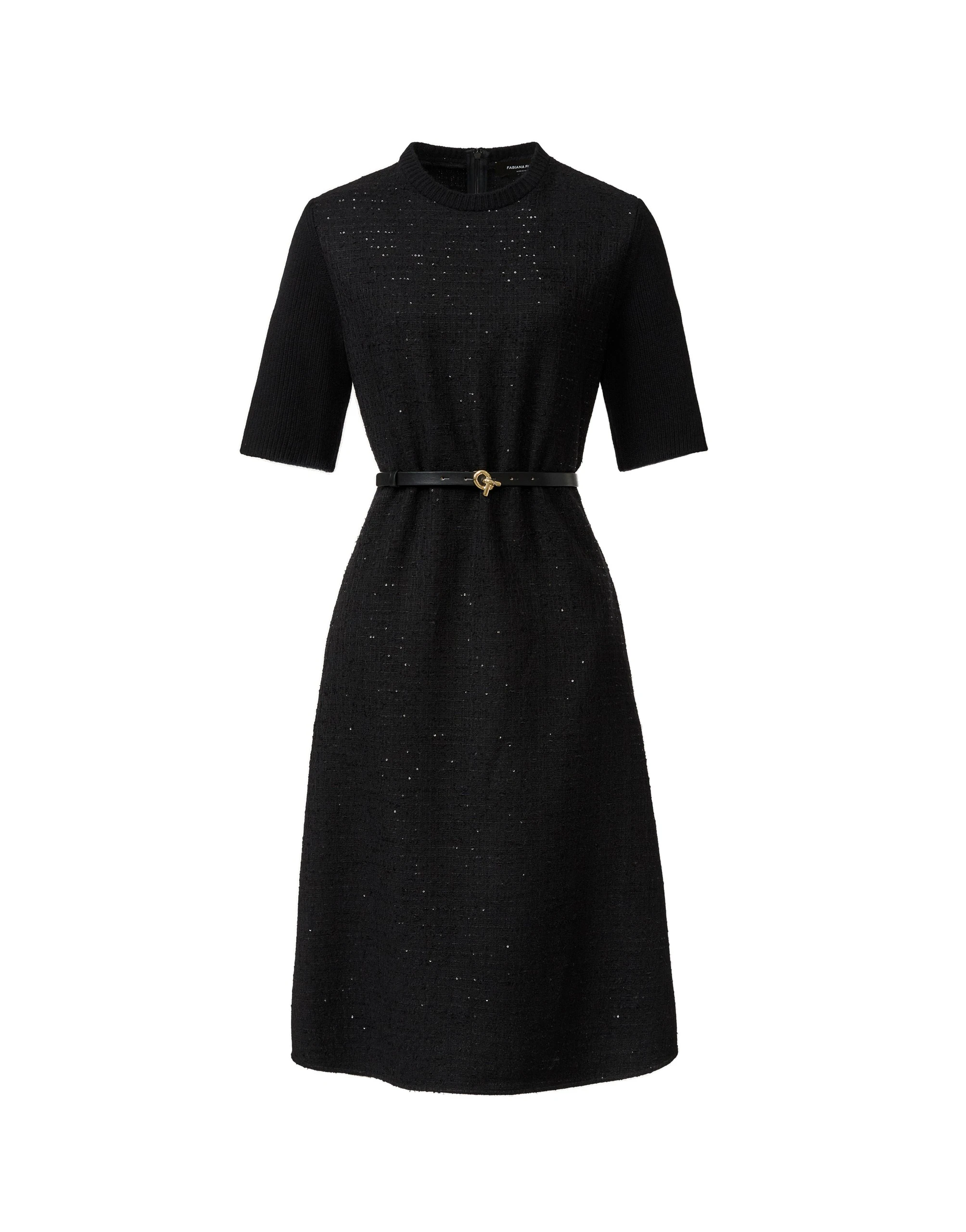 Fabiana-Filippi-Sequin-Dress-in-Black Fabiana Filippi Sequin Dress in Black