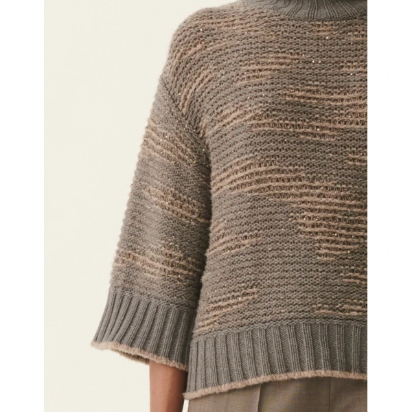 Fabiana Filippi Sequin Sweater in Falcon