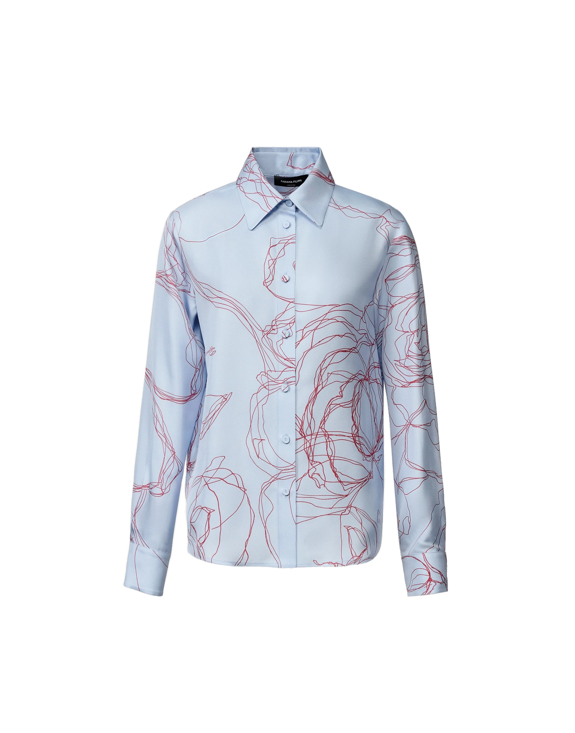 Fabiana-Filippi-Silk-Twill-Shirt-in-Light-Blue Fabiana Filippi Silk Twill Shirt in Light Blue