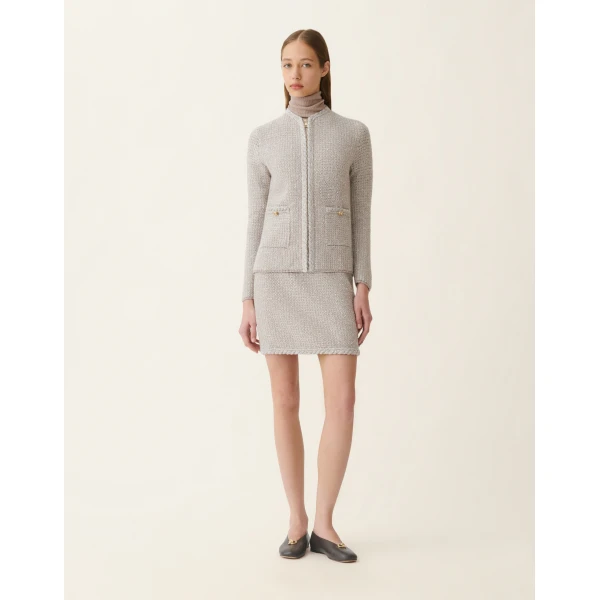 Fabiana Filippi Tweed Jacket in Granite