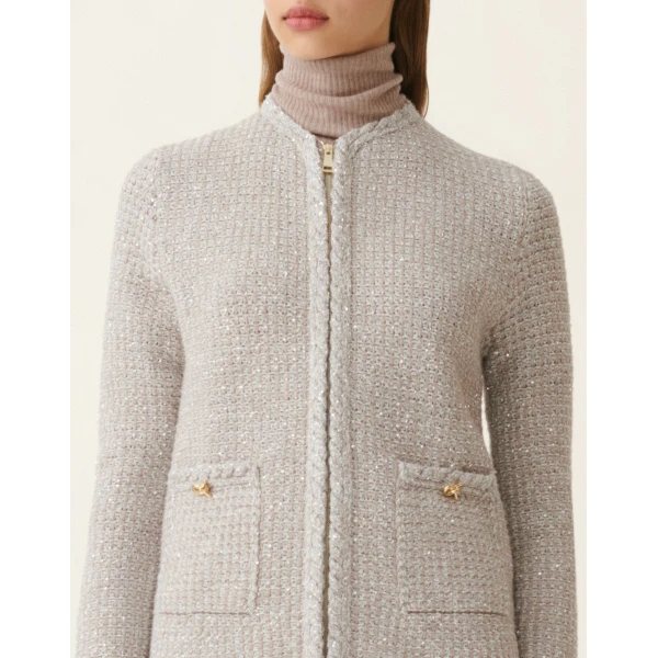 Fabiana Filippi Tweed Jacket in Granite