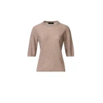 Fabiana Filippi Wool Sweater with Sequins in Mocha