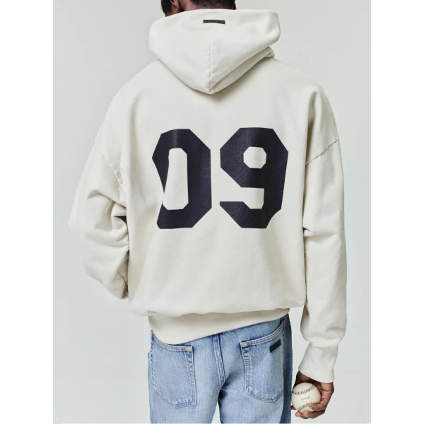 Fear of God 09 Classic Hoodie in Dirty Ivory | Sweatshirts | Coveti