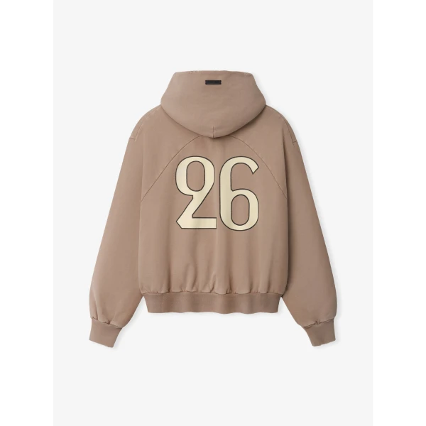Fear of God 26 Classic Half Raglan Hoodie in Dune Pearl | Sweatshirts | Coveti