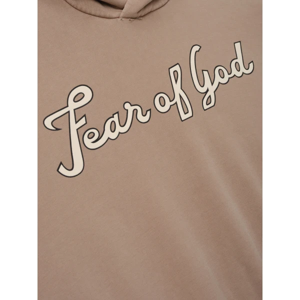 Fear of God 26 Classic Half Raglan Hoodie in Dune Pearl | Sweatshirts | Coveti