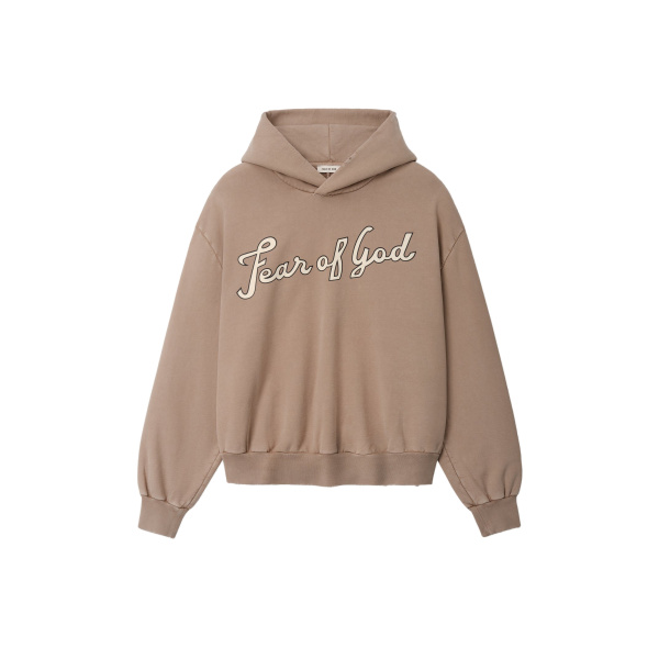 Fear of God 26 Classic Half Raglan Hoodie in Dune Pearl | Coveti