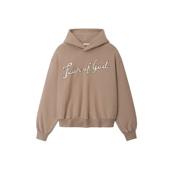 Fear of God 26 Classic Half Raglan Hoodie in Dune Pearl | Coveti