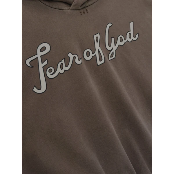 Fear of God 26 Classic Half Raglan Hoodie in Faded Brown | Sweatshirts | Coveti