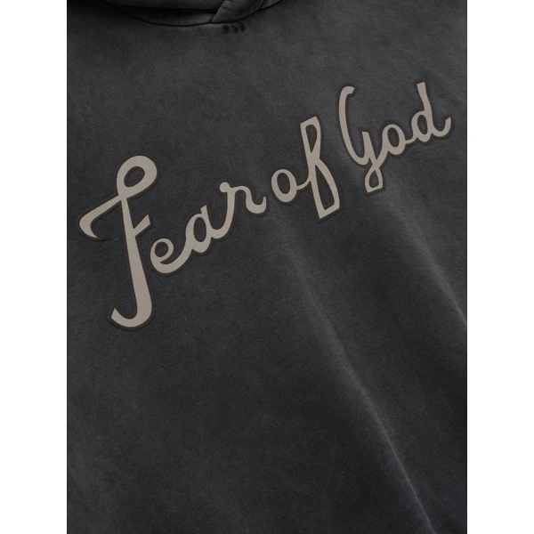 Fear of God 26 Classic Half Raglan Hoodie in Off Black | Sweatshirts | Coveti