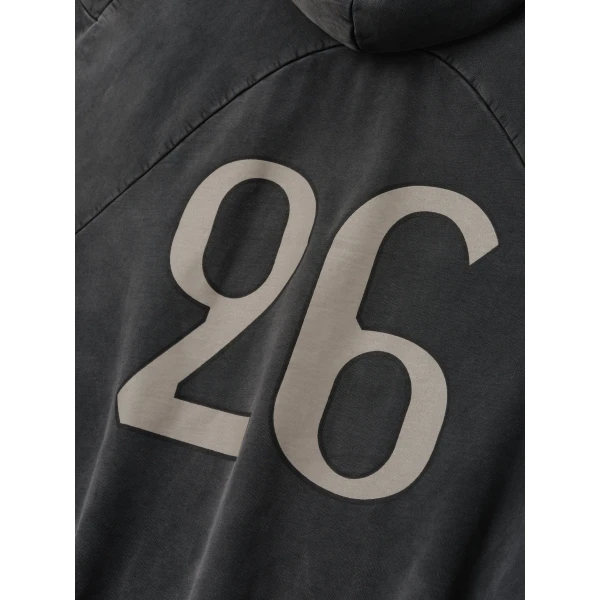 Fear of God 26 Classic Half Raglan Hoodie in Off Black | Sweatshirts | Coveti