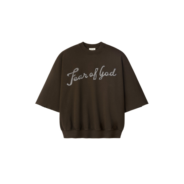 Fear of God 43 Cut Sleeve Sweatshirt in Dark Brown | Coveti