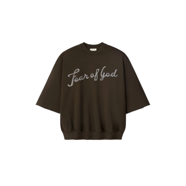 Fear of God 43 Cut Sleeve Sweatshirt in Dark Brown | Coveti