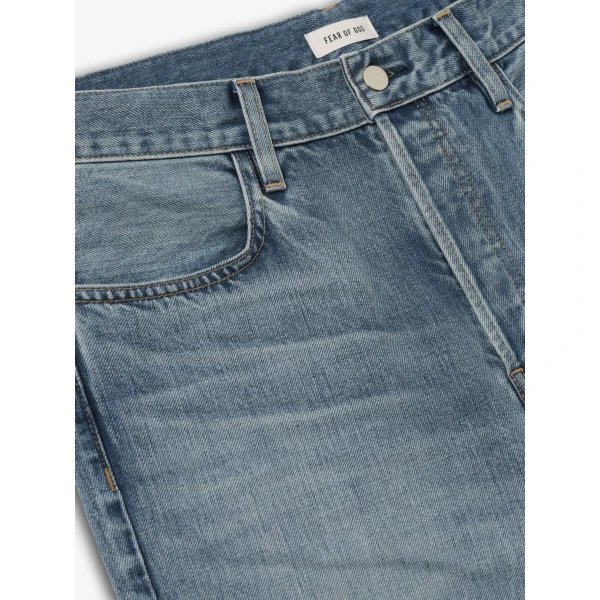 Fear of God 70s 5 Pocket Jean in Medium Indigo | Pants | Coveti