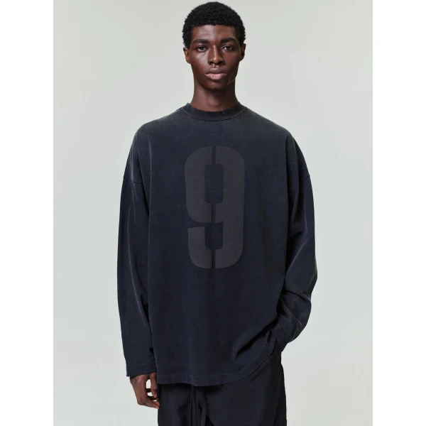 Fear of God 9 Long Sleeve Tee in Black | T-shirts & vests | Coveti