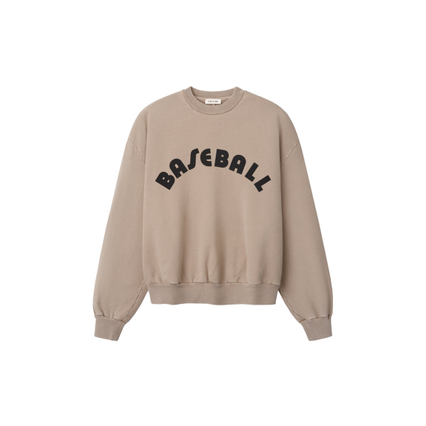 Fear of God Baseball Classic Half Raglan Sweatshirt in Dune Pearl | Coveti