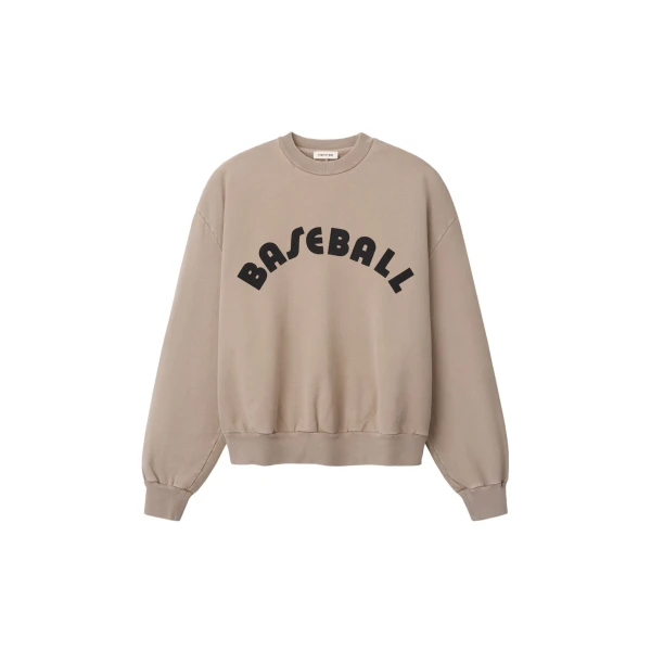 Fear of God Baseball Classic Half Raglan Sweatshirt in Dune Pearl | Coveti