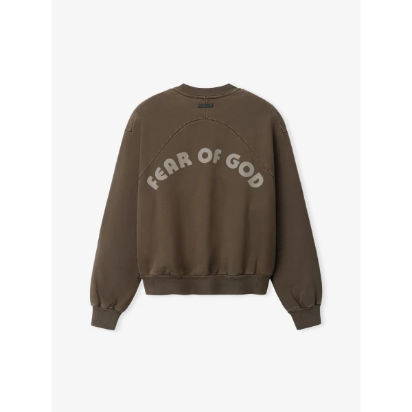 Fear of God Baseball Classic Half Raglan Sweatshirt in Faded Brown | Sweatshirts | Coveti