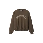 Fear of God Baseball Classic Half Raglan Sweatshirt in Faded Brown | Coveti