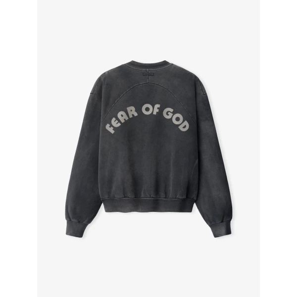 Fear of God Baseball Classic Half Raglan Sweatshirt in Off Black | Sweatshirts | Coveti