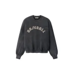 Fear of God Baseball Classic Half Raglan Sweatshirt in Off Black | Coveti