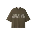 Fear of God Baseball Club Tee in Faded Brown | Coveti