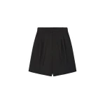 Fear of God Black Striped Wool Baggy Shorts in Black Striped | Coveti