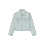 Fear of God Bleached Denim Classic Trucker Jacket in Bleach Wash | Coveti