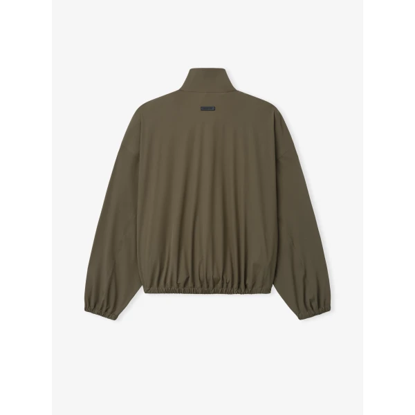 Fear of God Bonded Nylon Tech Track Jacket in Forest | Men Jackets | Coveti
