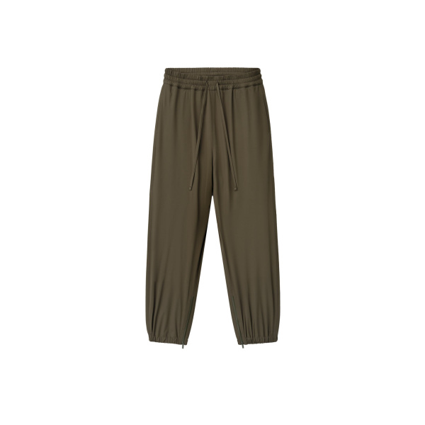 Fear of God Bonded Nylon Tech Track Pants in Forest | Coveti