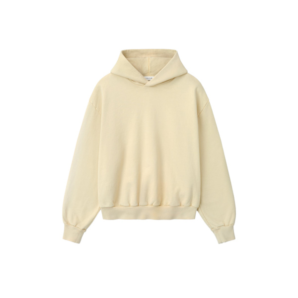 Fear of God Classic Half Raglan Hoodie in Dirty Ivory | Coveti