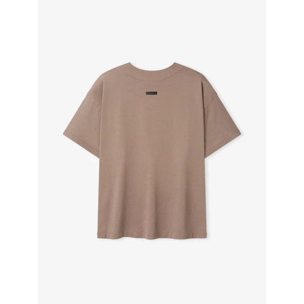 Fear of God Clean Neck Short Sleeve Tee in Dune Pearl | T-shirts & vests | Coveti