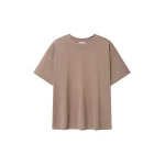 Fear of God Clean Neck Short Sleeve Tee in Dune Pearl | Coveti