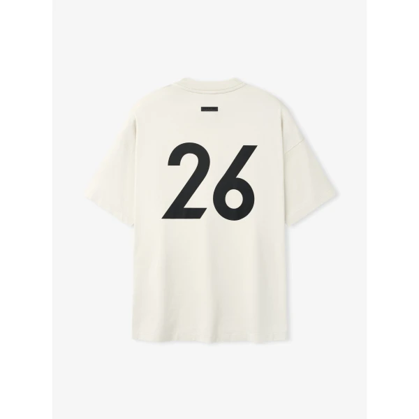 Fear of God Cotton Rayon 26 Short Sleeve Tee in Dirty Ivory | T-shirts & vests | Coveti