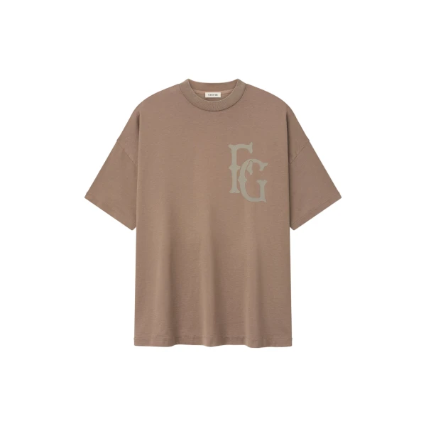 Fear of God Cotton Rayon 43 Tee in Dune Pearl | Coveti