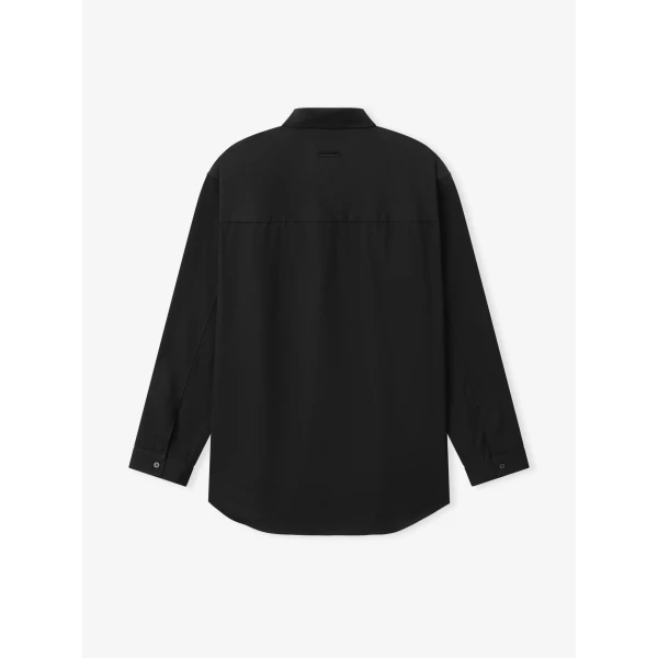 Fear of God Cotton Wool Oxford Classic Shirt in Black | Men Shirts | Coveti