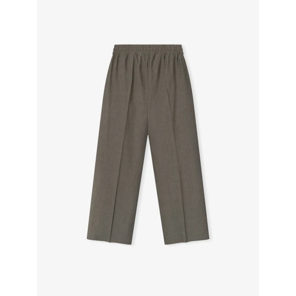 Fear of God Cotton Wool Oxford Wide Leg Drawstring Pants in Willow | Pants | Coveti