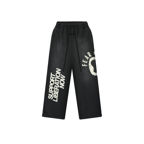 Fear of God DSYF Wide Leg Sweatpant in Black | Coveti