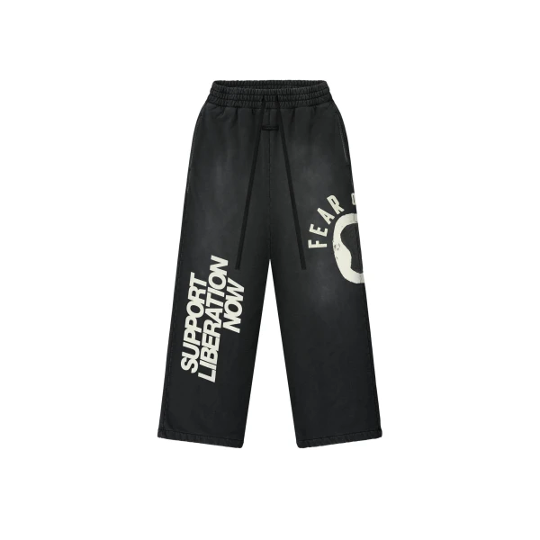 Fear of God DSYF Wide Leg Sweatpant in Black | Coveti