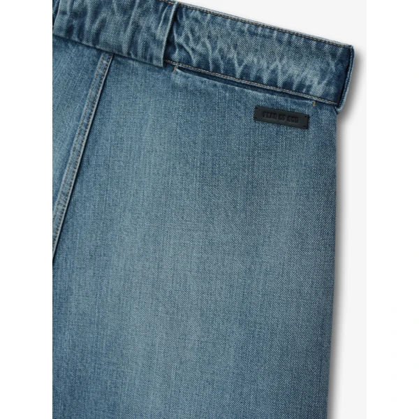 Fear of God Denim Utility Shorts in Medium Indigo | Shorts | Coveti
