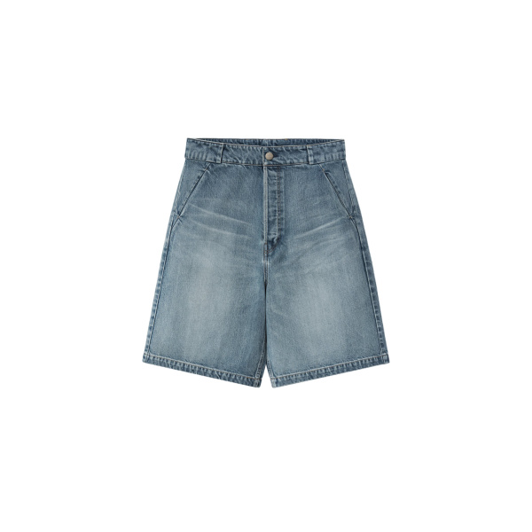 Fear of God Denim Utility Shorts in Medium Indigo | Coveti