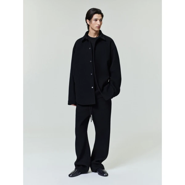 Fear of God Double Face Wool Cashmere Flared Pants in Black | Pants | Coveti