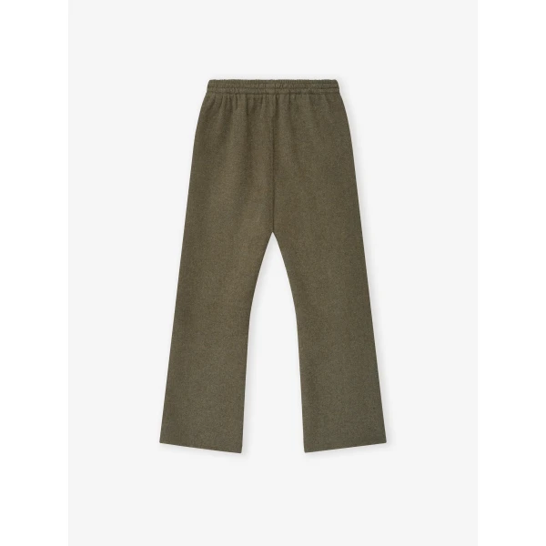 Fear of God Double Face Wool Cashmere Flared Pants in Khaki Melange | Pants | Coveti