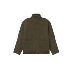 Fear of God Double Face Wool Cashmere Sport Jacket in Khaki Melange | Coveti