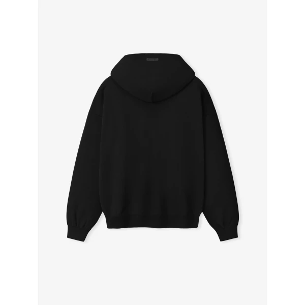 Fear of God Double Knit Hoodie in Black | Sweatshirts | Coveti