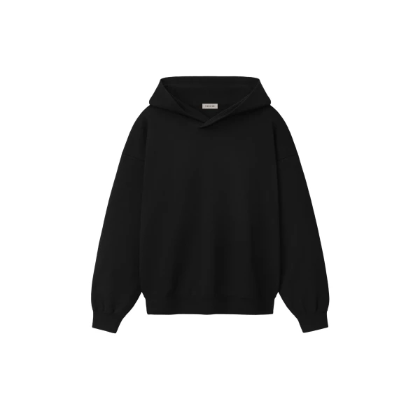 Fear of God Double Knit Hoodie in Black | Coveti