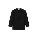 Fear of God Double Weave Wool Crewneck Jacket in Black | Coveti