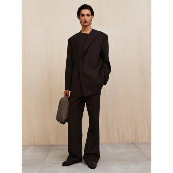 Fear of God Double Weave Wool Tailored Flared Pants in Brown | Pants | Coveti