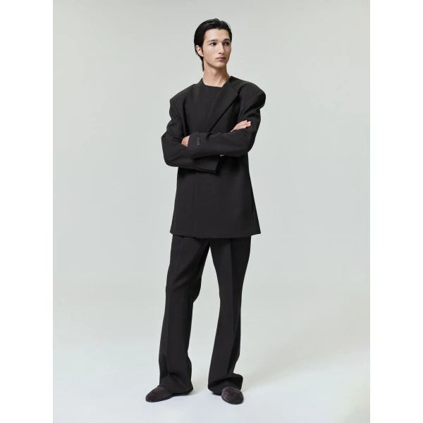 Fear of God Double Weave Wool Tailored Flared Pants in Brown | Pants | Coveti